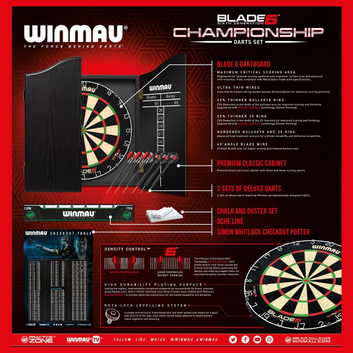 Šípkový set Winmau Blade 6 Championship Cabinet