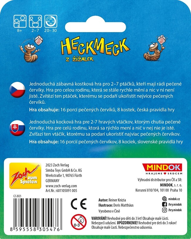 Heckmeck z žížalek Mini