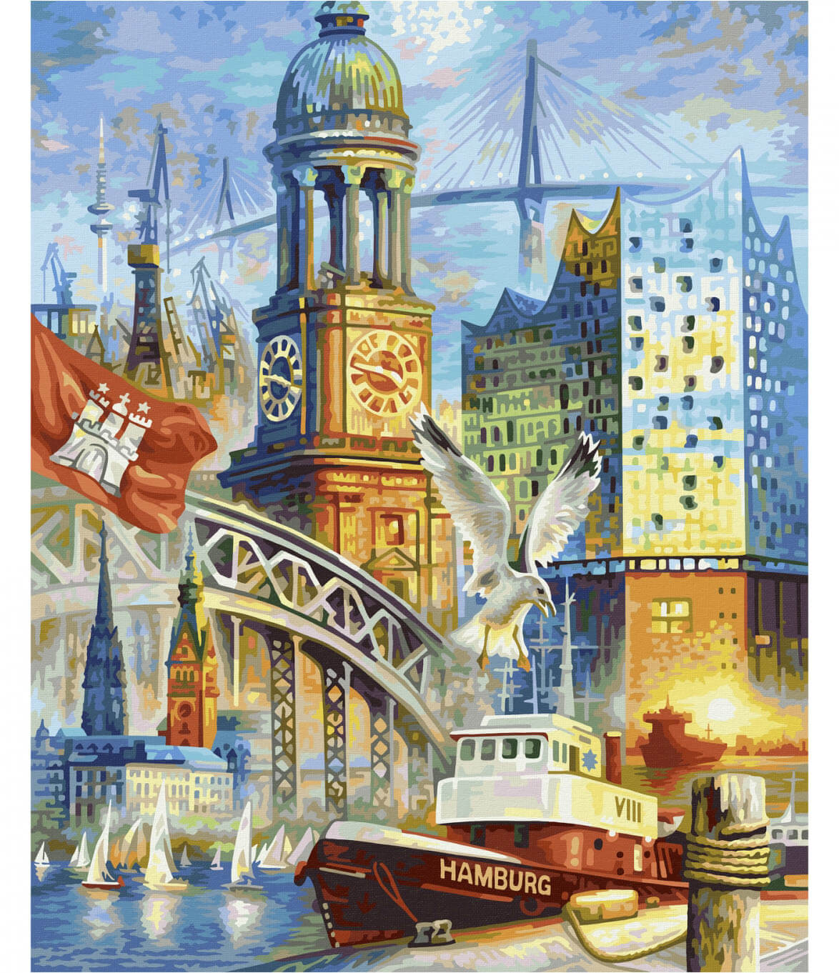 Hamburg (40 x 50 cm)Schipper