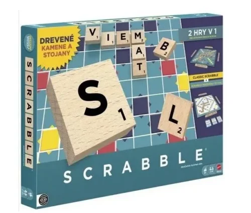 Scrabble drevená edícia SK