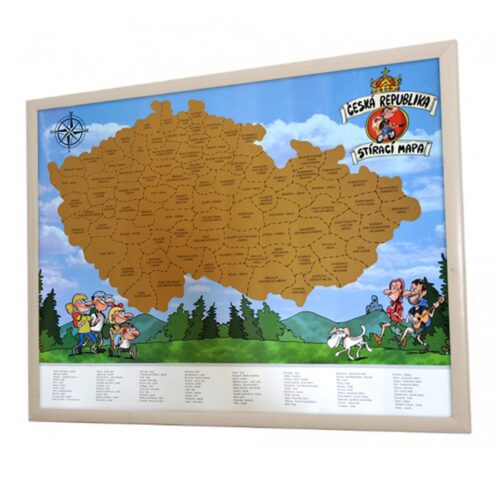Stieracia mapa Česko Stieracia mapa Česko