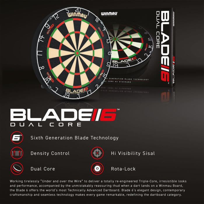 Sisalový terč Winmau Blade 6 Dual Core