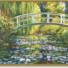 Jazero s leknami maľovanie podľa čísiel Claude Monet