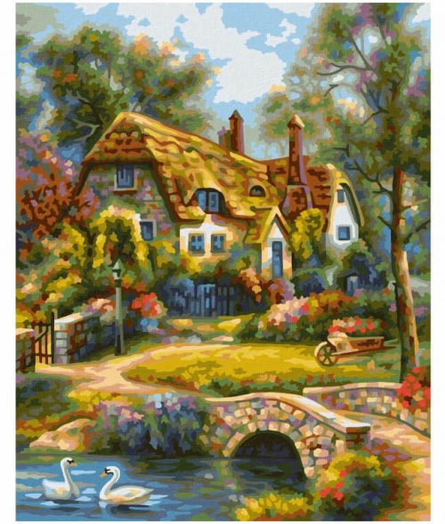 Stará anglická chata maľovanie Schipper