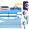 Pickleball set blue Pickleball set blue