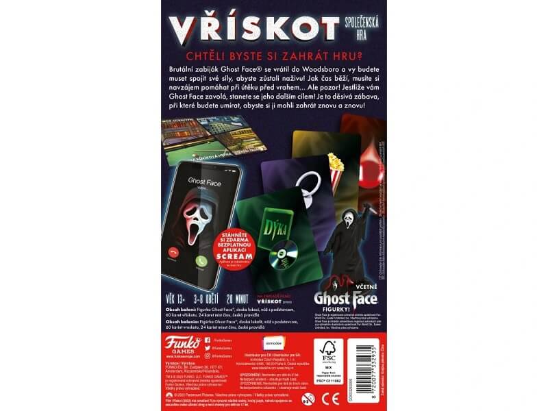 Vřískot: Společenská hra Vřískot: Společenská hra