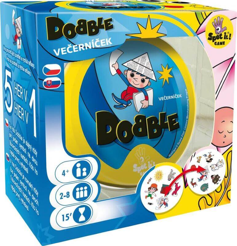postrehová spoločenská hra Dobble Večerníček