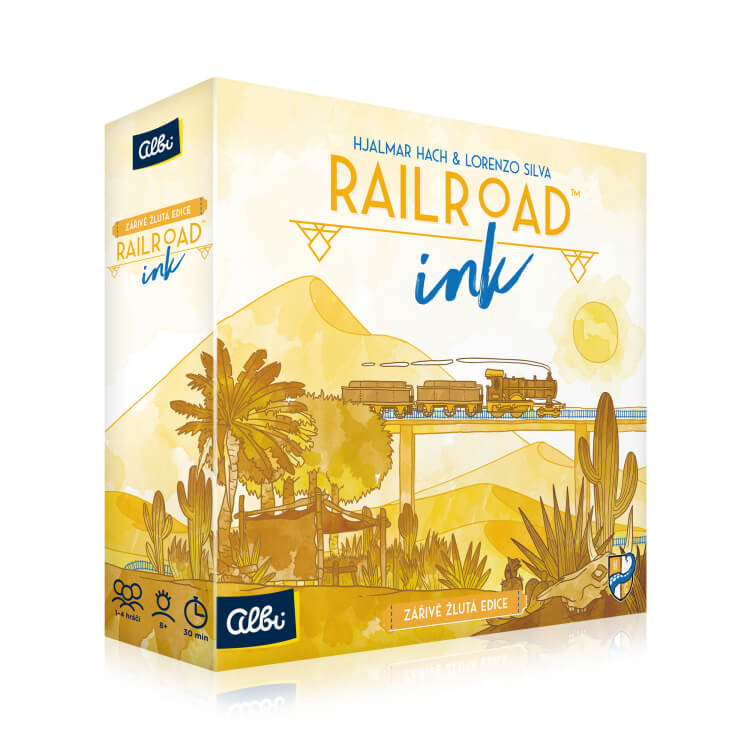 Railroad Ink - Žltá edícia svižná spoločenská hra