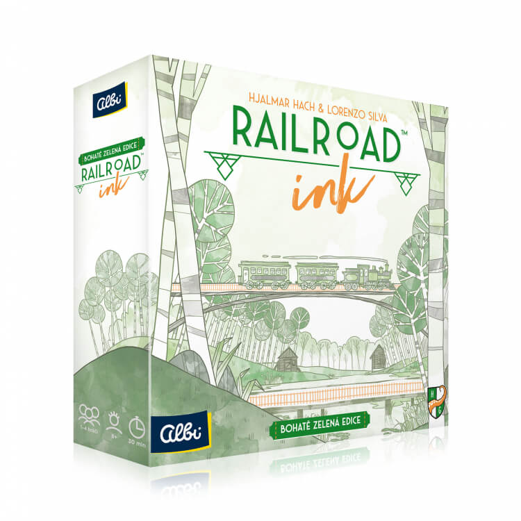 Railroad Ink - zelená edícia svižná spoločenská hra